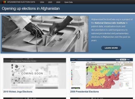 Afghan Election Data, including map