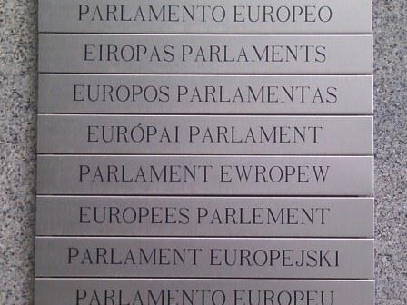 "European Parliament" written in languages of the European Union
