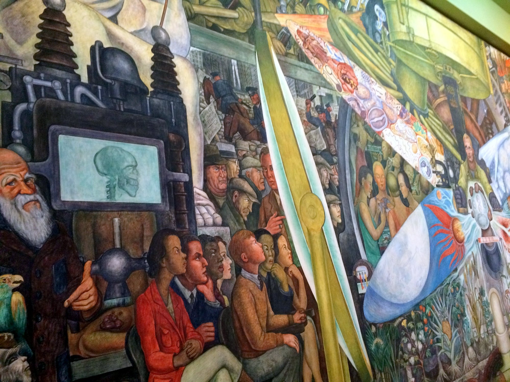 Diego Rivera Mural at Palacio de Bellas Artes, Mexico City. 