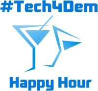 Tech 4 Dem Happy Hour, 2 martini glasses